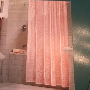 Brand New Coral Pink Shower Curtain